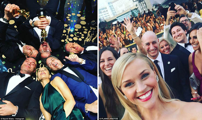 Bintang Hollywood Foto Selfie Ungkap di Balik Layar Ajang Oscar untuk Medsos